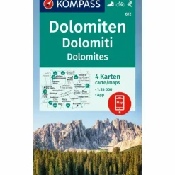 Wanderkarten Und Winterkarten|Wanderkarten Und Winterkarten^KOMPASS WANDERKARTEN-SET 672 DOLOMITEN