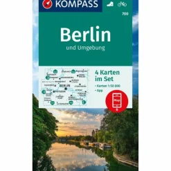 Wanderkarten Und Winterkarten|Wanderkarten Und Winterkarten^KOMPASS WANDERKARTEN-SET 700 BERLIN UND UMGEBUNG (4 KARTEN)