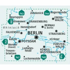 Wanderkarten Und Winterkarten|Wanderkarten Und Winterkarten^KOMPASS WANDERKARTEN-SET 700 BERLIN UND UMGEBUNG (4 KARTEN)