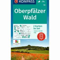 Wanderkarten Und Winterkarten|Wanderkarten Und Winterkarten^KOMPASS WANDERKARTEN-SET 186 OBERPFÄLZER WALD (2 KARTEN)