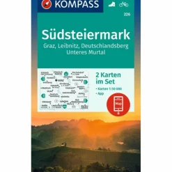 Outlet KOMPASS WANDERKARTEN-SET 226 SÜDSTEIERMARK, GRAZ, LEIBNITZ Wanderkarten Und Winterkarten|Wanderkarten Und Winterkarten