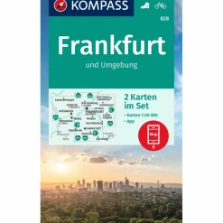 Wanderkarten Und Winterkarten|Wanderkarten Und Winterkarten^KOMPASS WANDERKARTEN-SET 828 FRANKFURT U.UMGEBUNG (2 KARTEN)