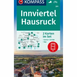 Wanderkarten Und Winterkarten|Wanderkarten Und Winterkarten^KOMPASS WANDERKARTEN-SET 201 INNVIERTEL, HAUSRUCK (2 KARTEN)