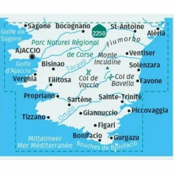 Wanderkarten Und Winterkarten|Wanderkarten Und Winterkarten^KOMPASS WANDERKARTEN-SET 2251 KORSIKA SÜD