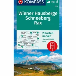 Wanderkarten Und Winterkarten|Wanderkarten Und Winterkarten^KOMPASS WANDERKARTEN-SET 228 WIENER HAUSBERGE, SCHNEEBERG