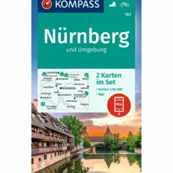 Wanderkarten Und Winterkarten|Wanderkarten Und Winterkarten^KOMPASS WANDERKARTEN-SET 163 NÜRNBERG UND UMGEBUNG