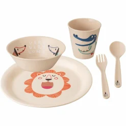 Discount PLATE + BOWL + CUP + CUTLERY SET VERY VERY AT HOME SET OF 4 - Campinggeschirr Campingtöpfe Und Campinggeschirr