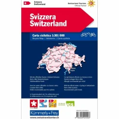 Fahrradkarten|Winterkarten^KUF SCHWEIZ RADREISEKARTE 1 : 301 000 - Wanderkarte