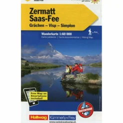 Winterkarten|Wanderkarten Und Winterkarten^KUF SCHWEIZ WK 24 ZERMATT / SAAS FEE - Wanderkarte