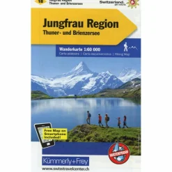 Winterkarten|Wanderkarten Und Winterkarten^KUF WK 18 JUNGFRAU-REGION 1:60.000 - Wanderkarte