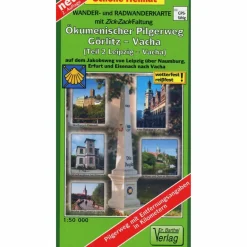 Sale ÖKUMENISCHER PILGERWEG GÖRLITZ-VACHA - Wanderkarte Fahrradkarten|Wanderkarten Und Winterkarten