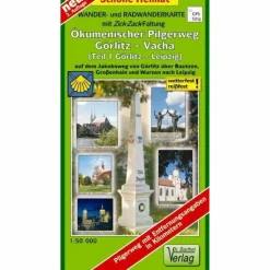 Sale ÖKUMENISCHER PILGERWEG GÖRLITZ-VACHA - Wanderkarte Fahrradkarten|Wanderkarten Und Winterkarten