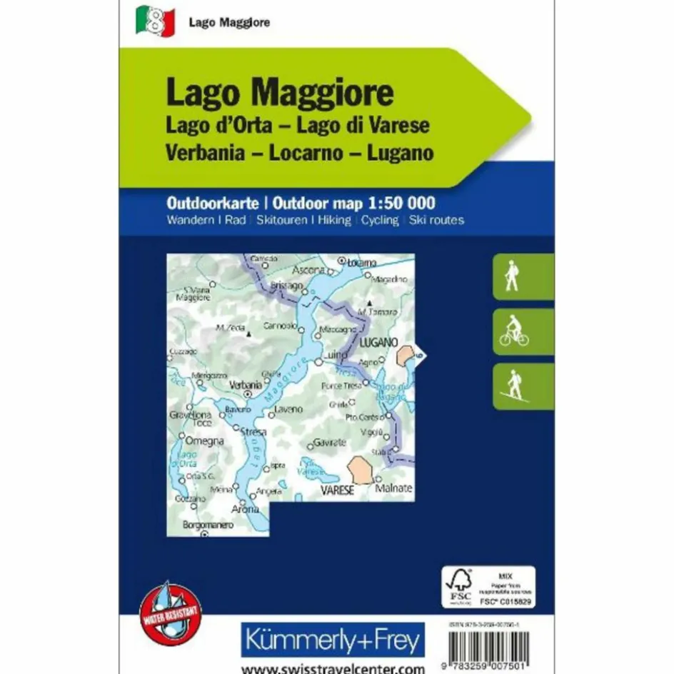 Outlet LAGO MAGGIORE NR. 08 OUTDOORKARTE ITALIEN 1:50 000 - Karte Straßenkarten|Straßenkarten