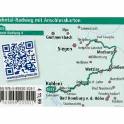 Fahrradkarten|Fahrradkarten^LAHNTAL-RADWEG 1 : 50 000 - Fahrradkarte