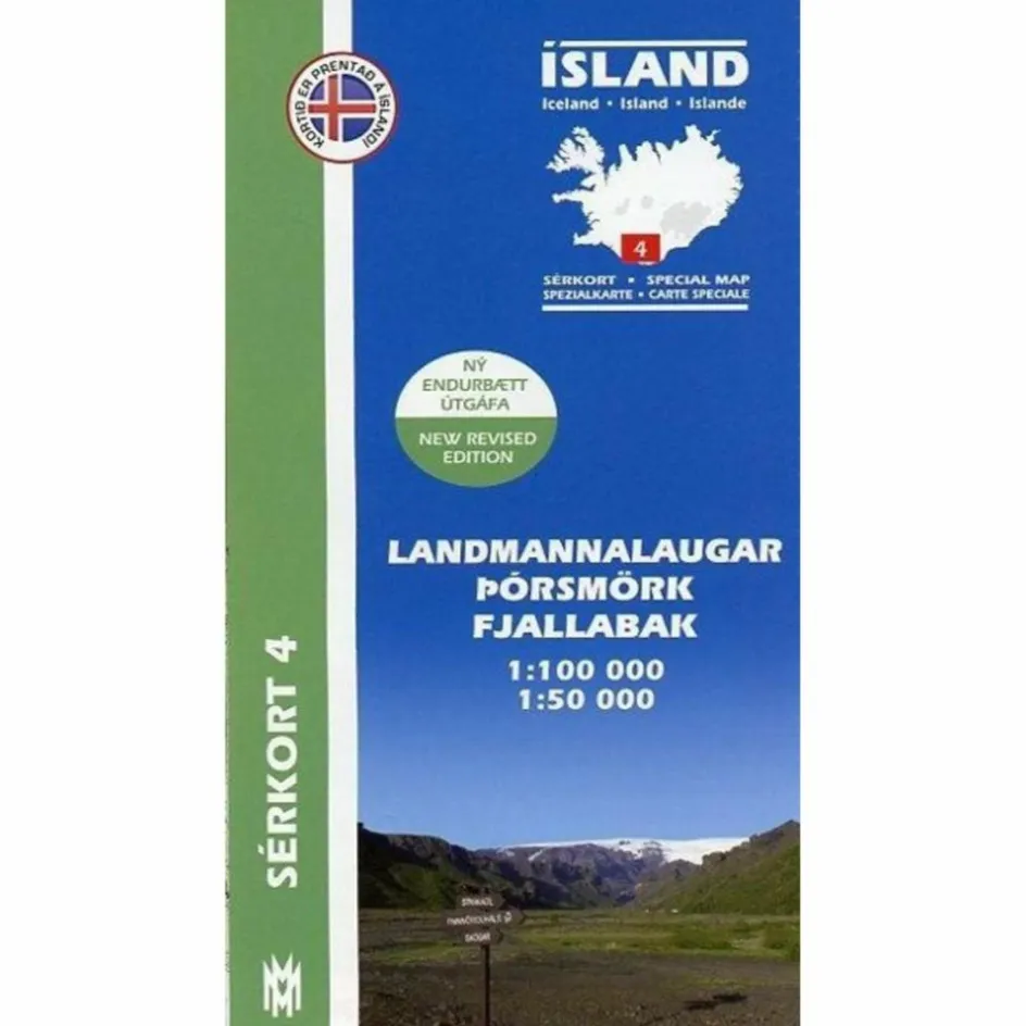 Hot LANDMANNALAUGAR - PORSMÖRK 1 : 100 000 - Wanderkarte Wanderkarten Und Winterkarten|Wanderkarten Und Winterkarten