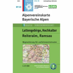 Online LATTENGEBIRGE, REITERALM, RAMSAU 1:25 000 - Wanderkarte Wanderkarten Und Winterkarten|Wanderkarten Und Winterkarten
