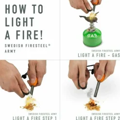 SWEDISH FIRESTEEL ARMY 2IN1 - Feuerstarter Feuerzeuge Und Feuerstahl|Feuerzeuge Und Feuerstahl