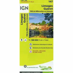 Best LIMOGES GUÉRET 1:100 000 - Wanderkarte Wanderkarten Und Winterkarten|Wanderkarten Und Winterkarten