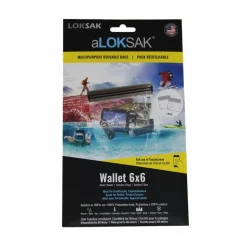 Loksak Smartphone-Zubehör Und Elektronik-Zubehör|Wasserdicht Verpackt^A 6X6 WALLET (15.9X13.3 CM) 2 STÜCK, BRIEFTASCHE - Wertsachenaufbewahrung