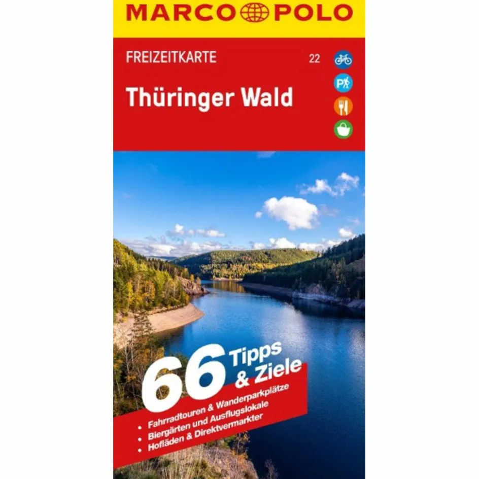 MARCO POLO FREIZEITKARTE 22 THÜRINGER WALD 1:100.000 Straßenkarten|Straßenkarten