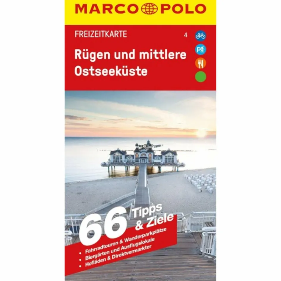 Straßenkarten|Straßenkarten^MARCO POLO FREIZEITKARTE 4 RÜGEN UND MITTLERE OSTSEEKÜSTE