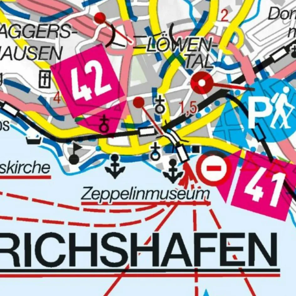 Straßenkarten|Straßenkarten^MARCO POLO FREIZEITKARTE 41 BODENSEE, SCHWÄBISCHE ALB - Karte