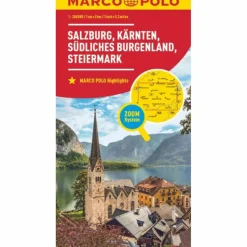 Online MARCO POLO REGIONALKARTE ÖSTERREICH 02 SALZBURG, KÄRNTEN - Straßenkarte Straßenkarten|Straßenkarten