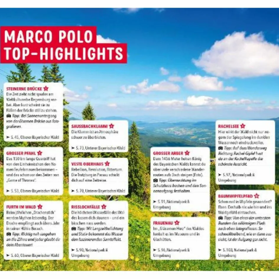 MARCO POLO REISEFÜHRER BAYERISCHER WALD Reiseführer Deutschland
