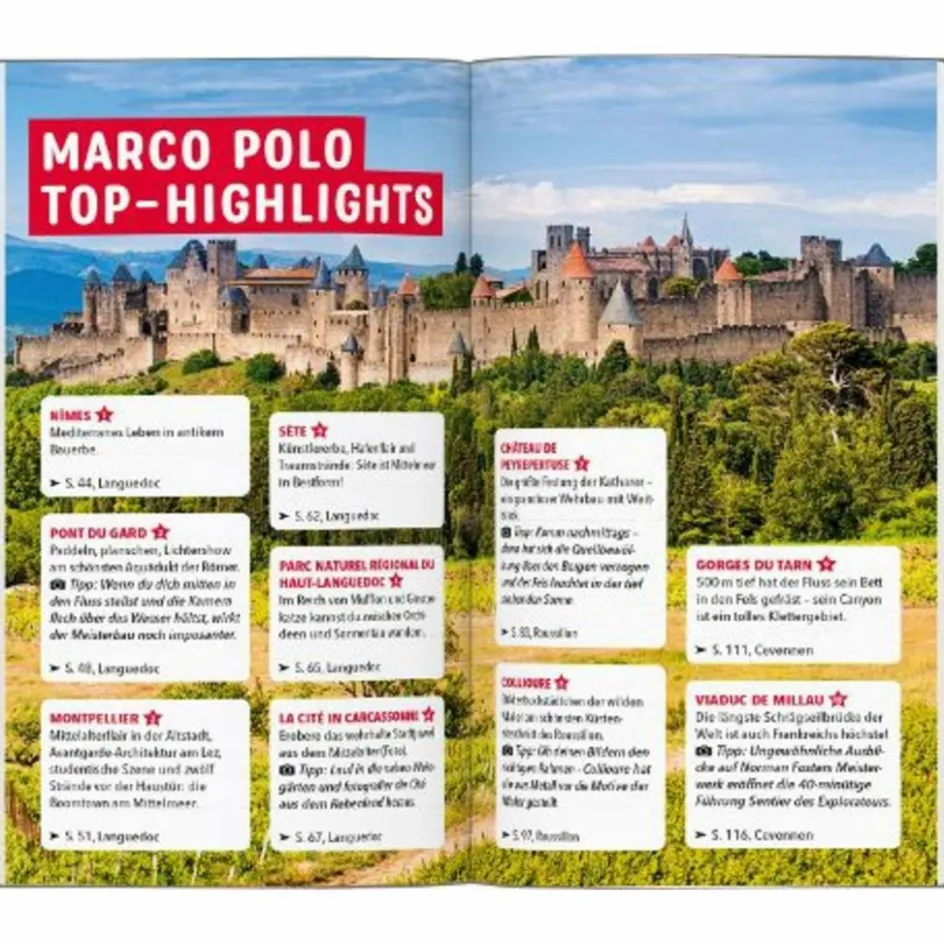 Reiseführer Westeuropa^MARCO POLO REISEFÜHRER LANGUEDOC-ROUSSILLON, CEVENNEN