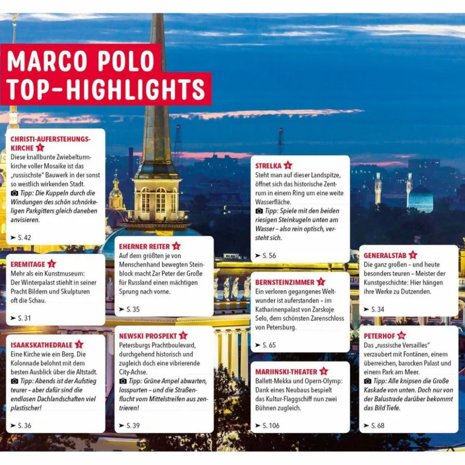 Reiseführer Osteuropa^MARCO POLO REISEFÜHRER ST. PETERSBURG - Reiseführer
