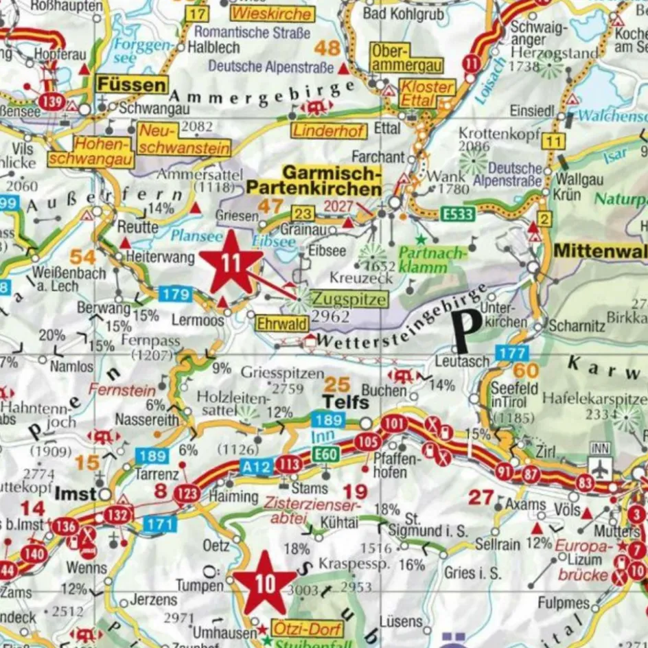 Clearance MARCO POLO REISEKARTE ALPEN 1:650.000 - Straßenkarte Straßenkarten|Straßenkarten