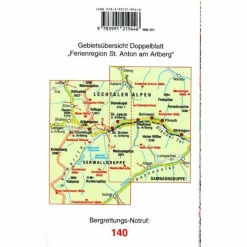 Online MAYR WANDERKARTE FERIENREGION ST. ANTON AM ARLBERG XL Wanderkarten Und Winterkarten|Wanderkarten Und Winterkarten