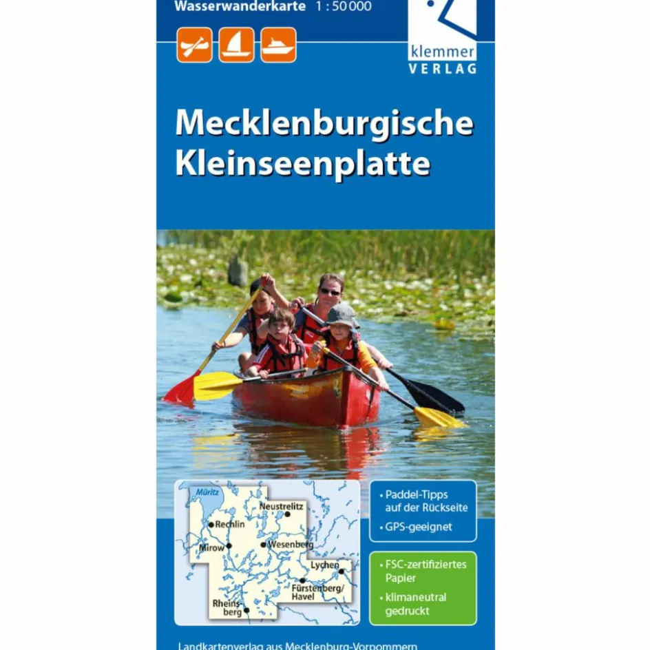 Outlet MECKLENBURGISCHE KLEINSEENPLATTE 1:50.000 - Wasserkarte Gewässerkarten|Gewässerkarten
