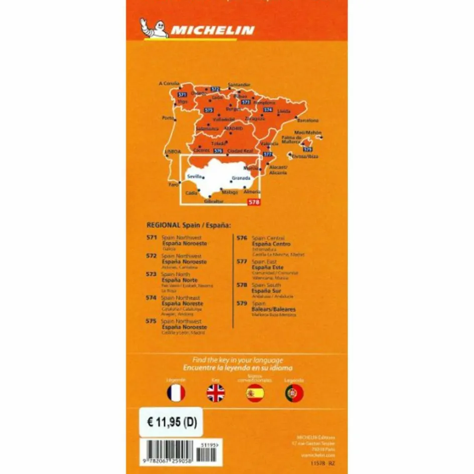 Straßenkarten|Straßenkarten^MICHELIN ANDALUSIEN - Straßenkarte