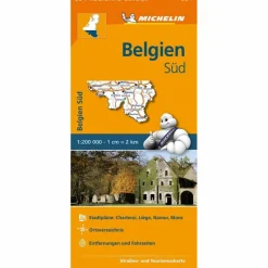 Best MICHELIN BELGIEN SÜD. STRAßEN- UND TOURISMUSKARTE - Straßenkarte Straßenkarten|Straßenkarten