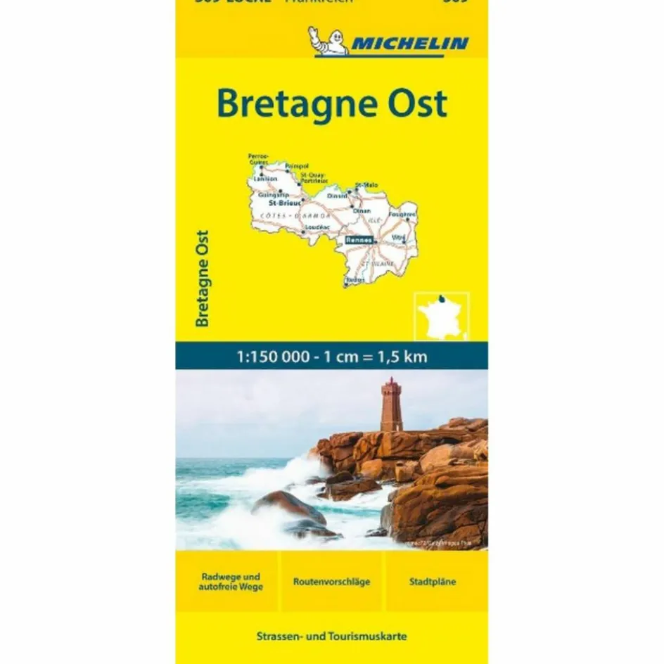 Hot MICHELIN BRETAGNE OST - Straßenkarte Straßenkarten|Straßenkarten