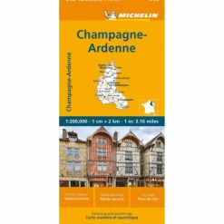 Best MICHELIN CHAMPAGNE ARDENNEN - Straßenkarte Straßenkarten|Straßenkarten