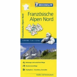 Straßenkarten|Straßenkarten^MICHELIN FRANZÖSISCHE ALPEN NORD - Straßenkarte