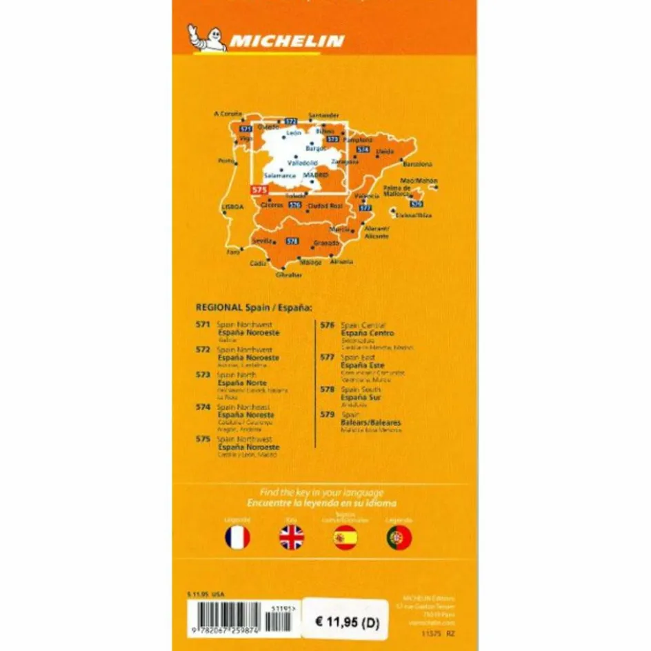 Best MICHELIN KASTILIEN-LEÓN, MADRID - Straßenkarte Straßenkarten|Straßenkarten