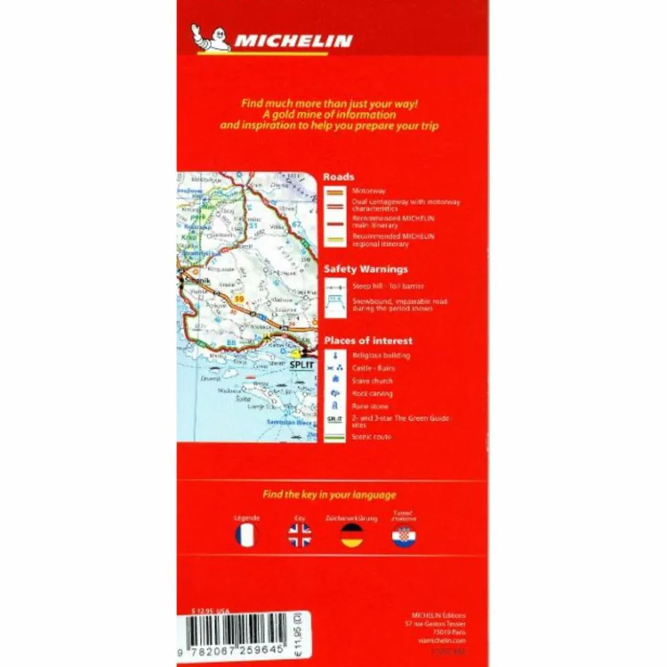 Straßenkarten|Straßenkarten^MICHELIN KROATIEN - Straßenkarte