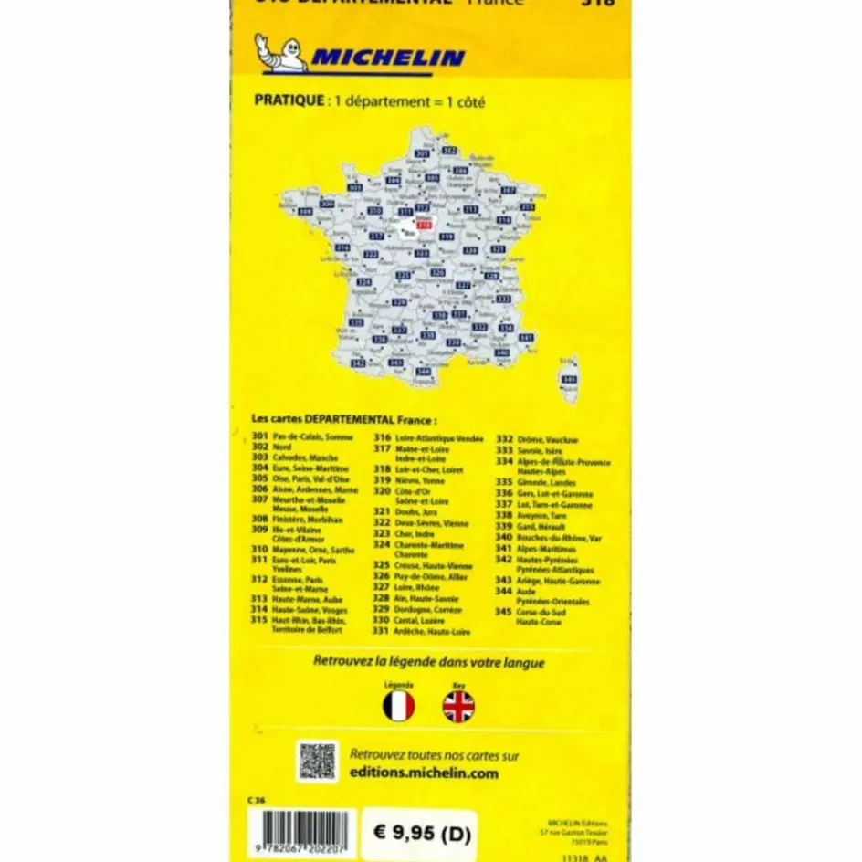 Clearance MICHELIN LOIRE-TAL - Straßenkarte Straßenkarten|Straßenkarten