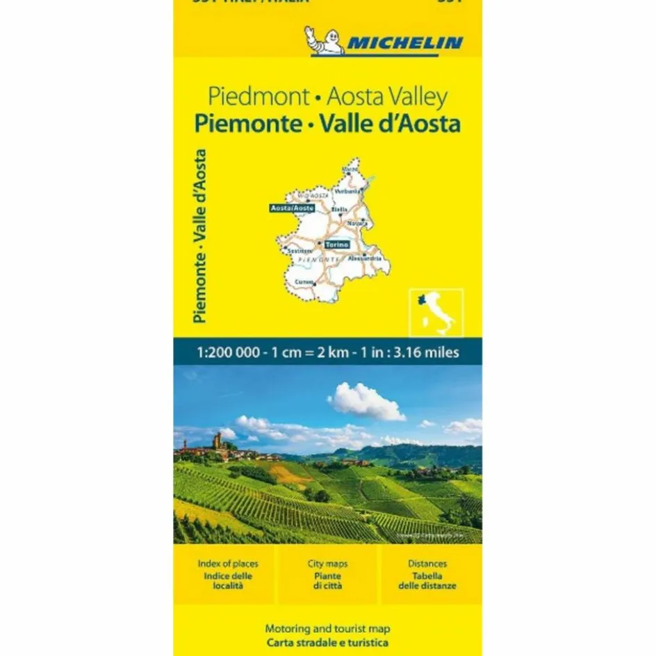 Straßenkarten|Straßenkarten^MICHELIN PIEMONT, AOSTATAL - Straßenkarte