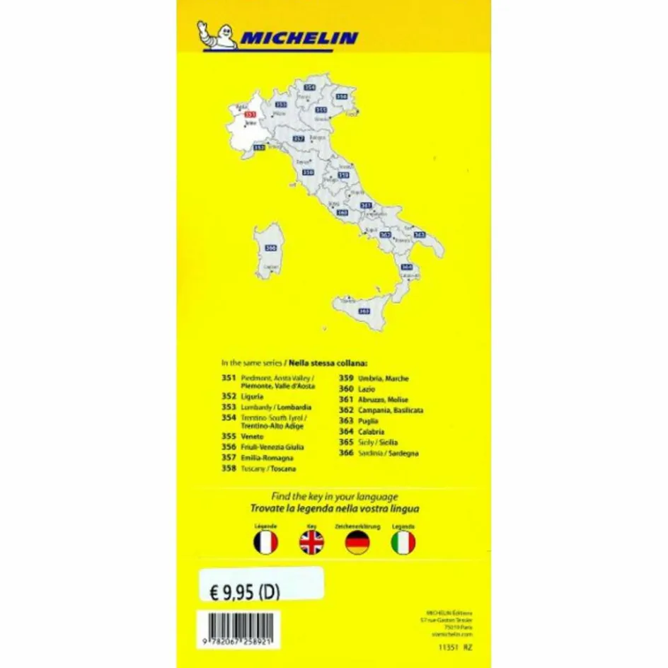 Straßenkarten|Straßenkarten^MICHELIN PIEMONT, AOSTATAL - Straßenkarte
