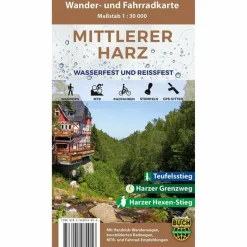 MITTLERER HARZ WANDER- UND FAHRRADKARTE - Fahrradkarte Fahrradkarten|Fahrradkarten