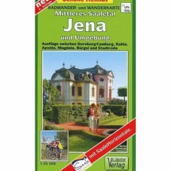 Fahrradkarten|Wanderkarten Und Winterkarten^MITTLERES SAALETAL, JENA UND UMGEBUNG 1: - Wanderkarte