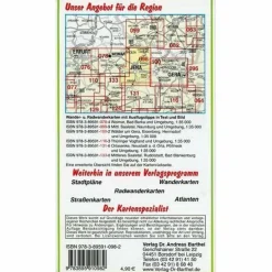 Fahrradkarten|Wanderkarten Und Winterkarten^MITTLERES SAALETAL, JENA UND UMGEBUNG 1: - Wanderkarte