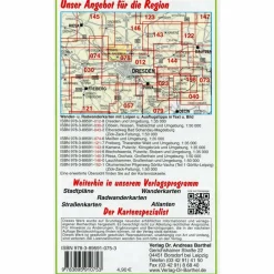 Fahrradkarten|Wanderkarten Und Winterkarten^MORITZBURG, RADEBEUL, COSWIG UND UMGEBUNG - Wanderkarte