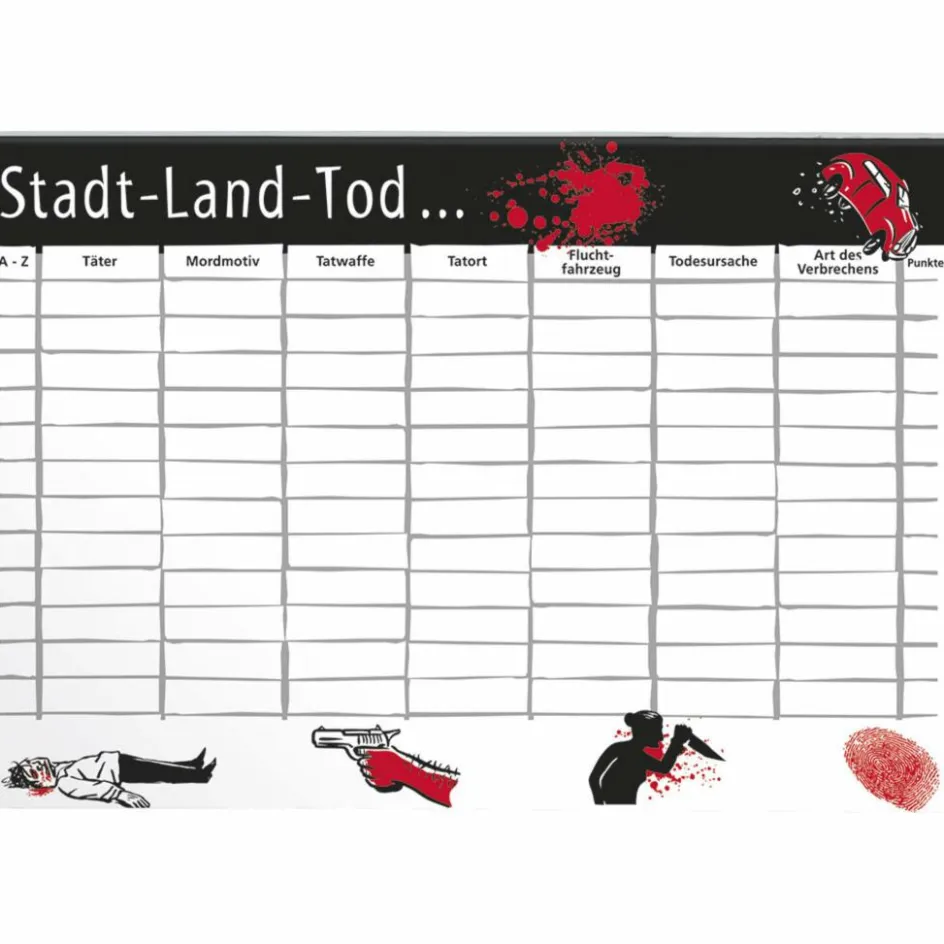 Moses Verlag Reisespiele^BLACK STORIES - STADT LAND TOD - Reisespiel