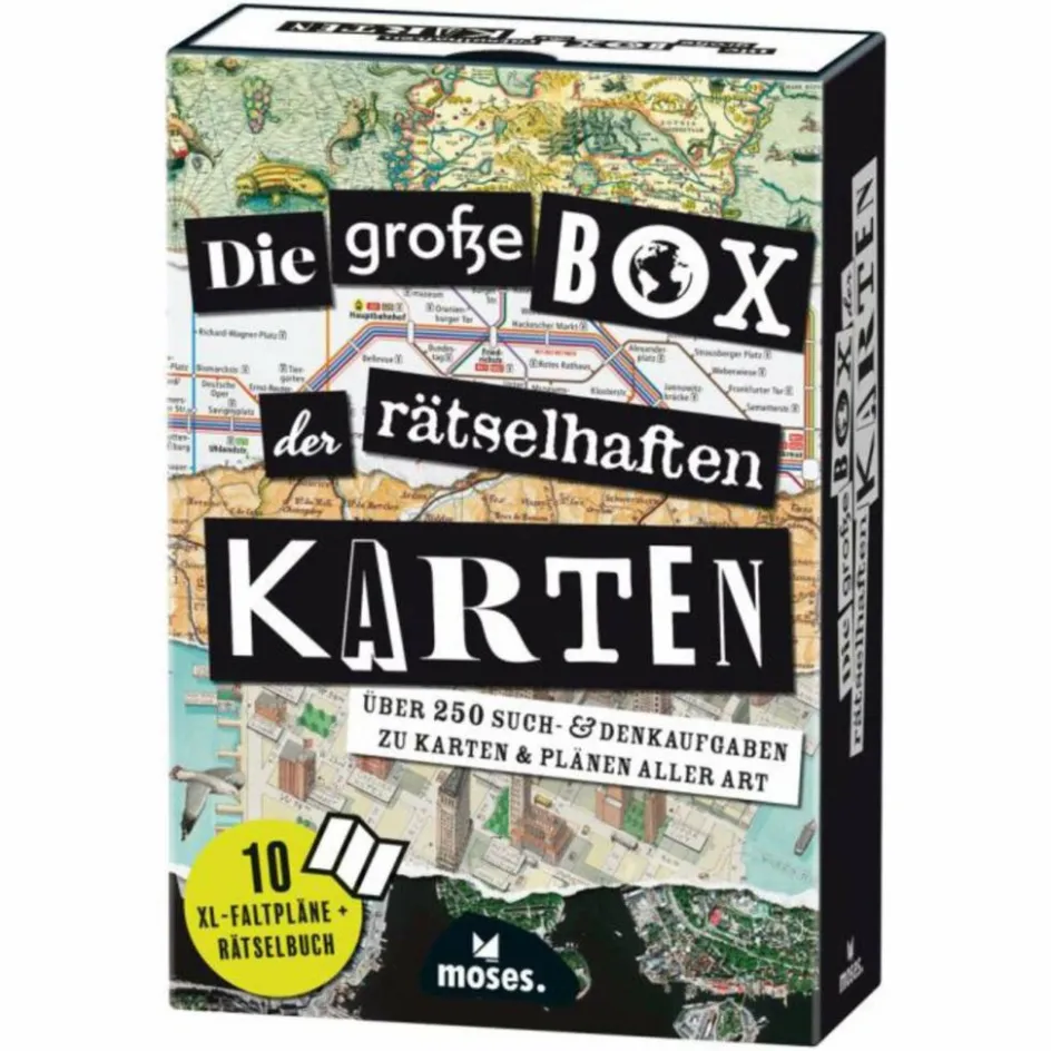 Moses Verlag Reisespiele^DIE GROßE BOX DER RÄTSELHAFTEN KARTEN - Reisespiel