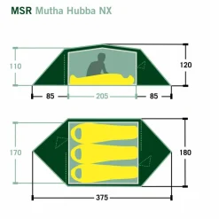 MSR 3-Personen-Zelte|3-Jahreszeiten-Zelte^MUTHA HUBBA NX - Kuppelzelt